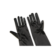 Audrey Hepburn Inspired Women’s Premium Long Black Satin Gloves