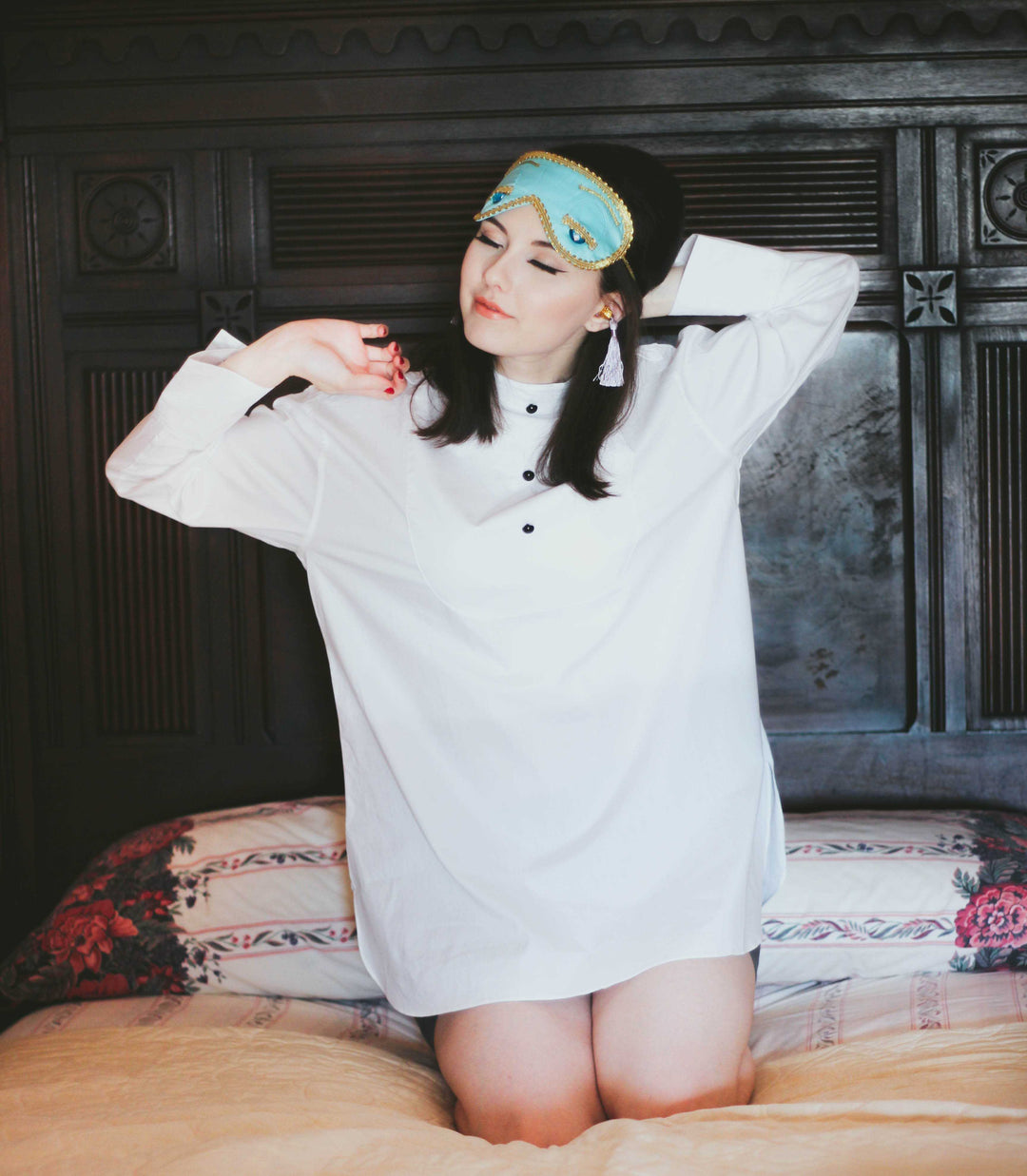 Audrey in a Bag Premium Iconic Holly Complete Sleep Costume Set with Tassel Earplugs Inspired by BAT - Utopiat