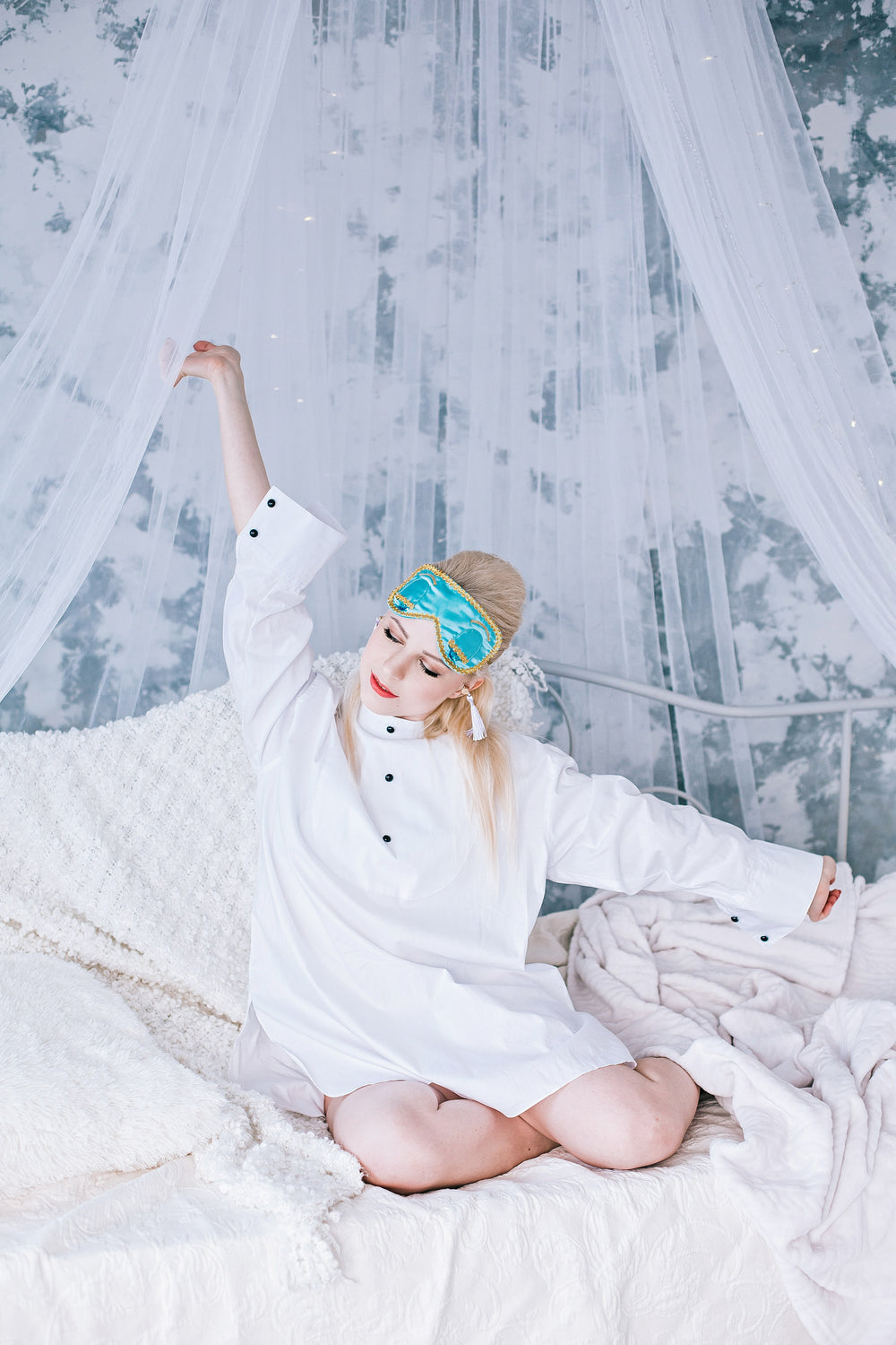 Audrey in a Bag Premium Iconic Holly Complete Sleep Costume Set with Tassel Earplugs Inspired by BAT - Utopiat