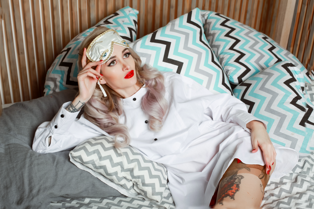 Audrey in a Bag Premium Iconic Holly Complete Sleep Costume Set with Tassel Earplugs Inspired by BAT - Utopiat