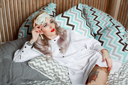 Audrey in a Bag Premium Iconic Holly Complete Sleep Costume Set with Tassel Earplugs Inspired by BAT - Utopiat