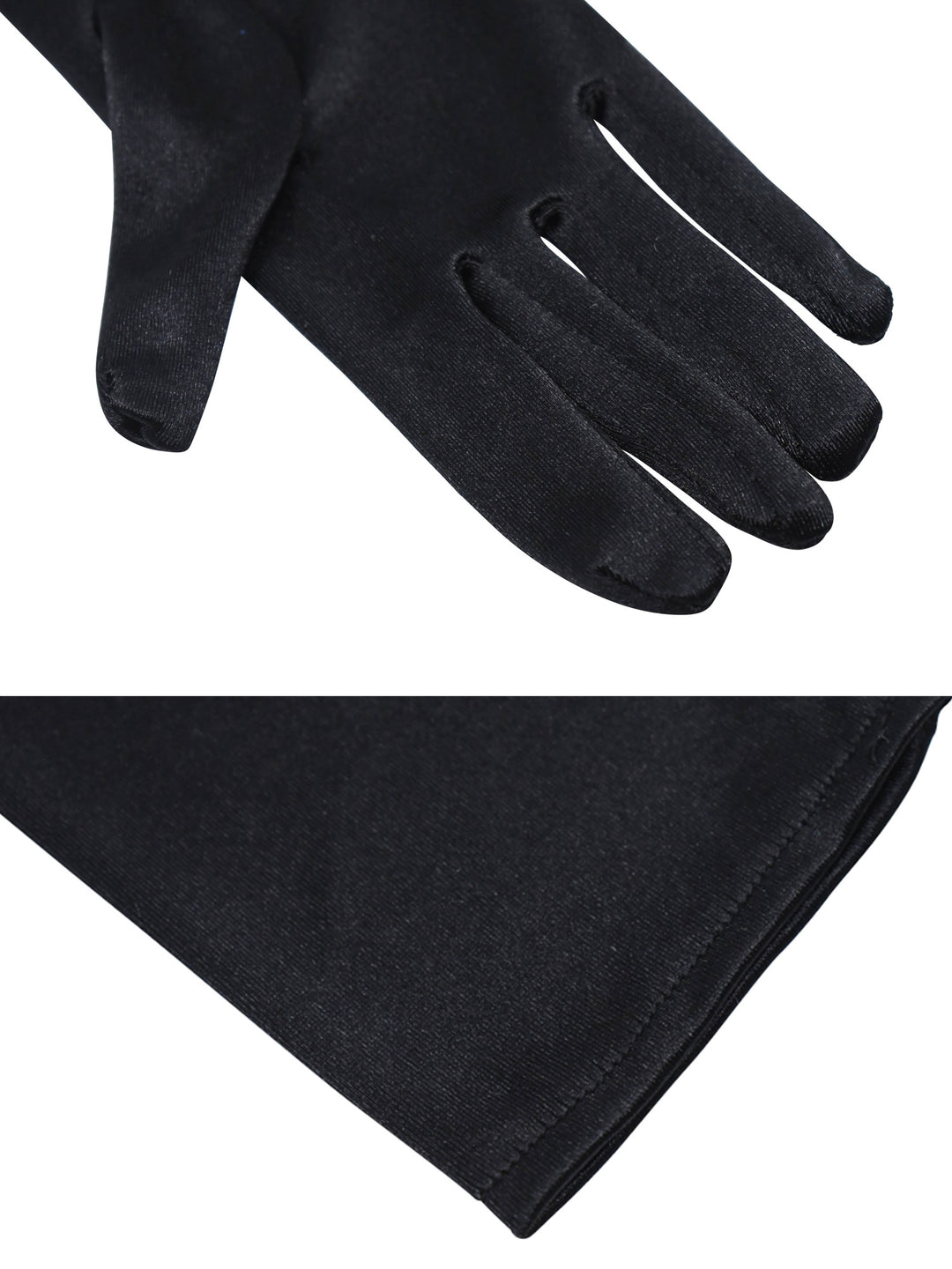 Audrey in a Bag- Premium Quality Iconic Holly Golightly Audrey Hepburn Complete Black Satin Dress Costume Set - Utopiat