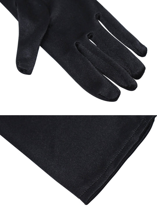 Audrey in a Bag- Premium Quality Iconic Holly Golightly Audrey Hepburn Complete Black Satin Dress Costume Set - Utopiat