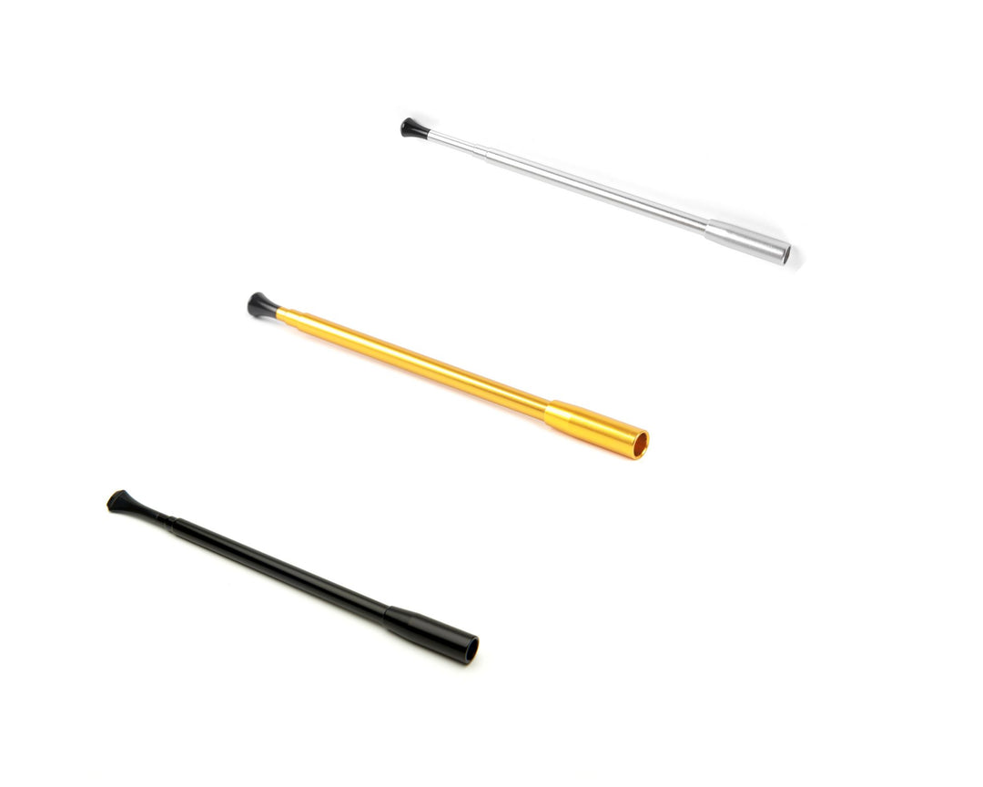 Classic Color Pallet High Glamour Smoking Accessory Extendable Cigarette Holder Bundle Pack Black Gold and Silver - Utopiat