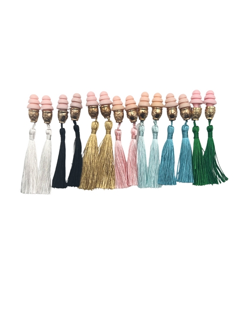 Colors of the Rainbow-the Breakfast at Tiffany’s inspired tassel earplugs gift set for your Valentine - Utopiat