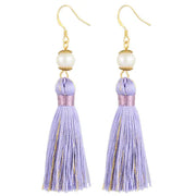 Holly Tassels and Pearl Earrings in Sparkling Lavender Inspired By BAT - Utopiat