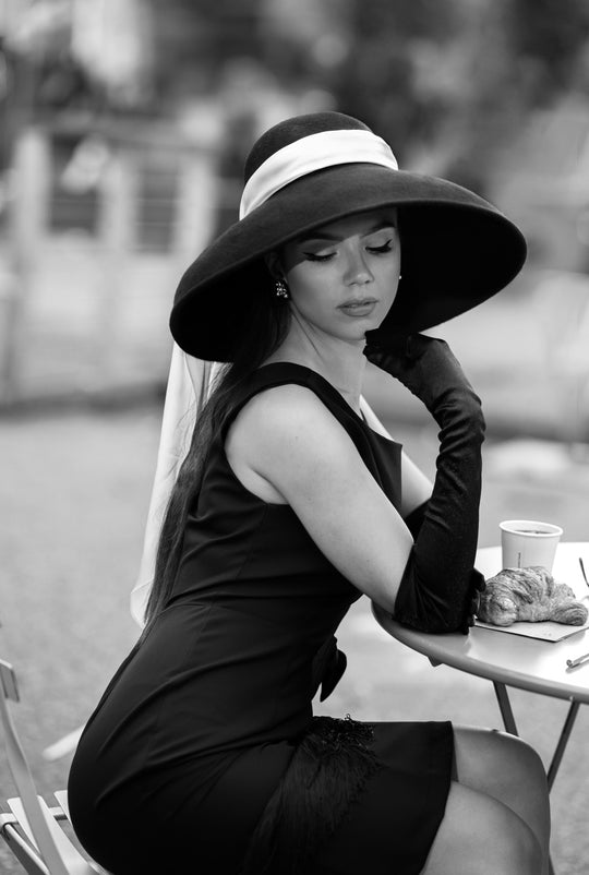 Holly Golightly Oversized Wool Hat – Breakfast at Tiffany’s Inspired | 3 Brim Sizes, Adjustable Fit