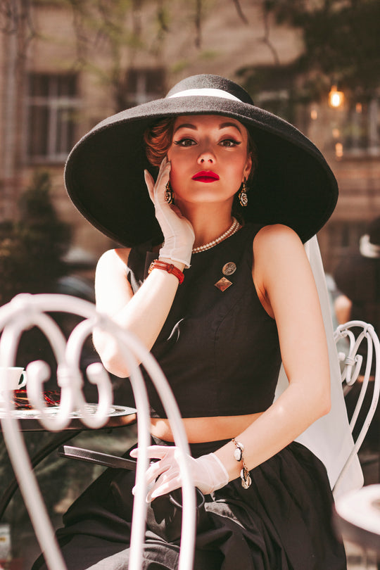 Holly Golightly Oversized Wool Hat – Breakfast at Tiffany’s Inspired | 3 Brim Sizes, Adjustable Fit