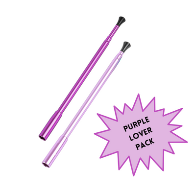 Purple Lover High Glamour Smoking Accessory Extendable Cigarette Holder Bundle Pack Lavender and True Purple