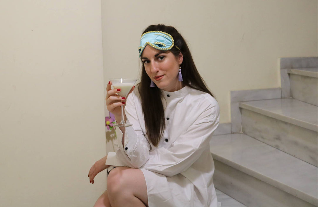 Audrey in a Bag Premium Iconic Holly Complete Sleep Costume Set with Tassel Earrings – Elegant Halloween & Everyday Loungewear - Utopiat