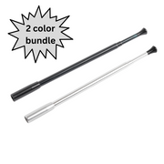 Yin Yang High Glamour Smoking Accessory Extendable Cigarette Holder Bundle Pack Black and Silver