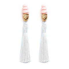 Holly Tassel Ear Plugs In Technicolor Inspired By Breakfast At Tiffany's - Utopiat