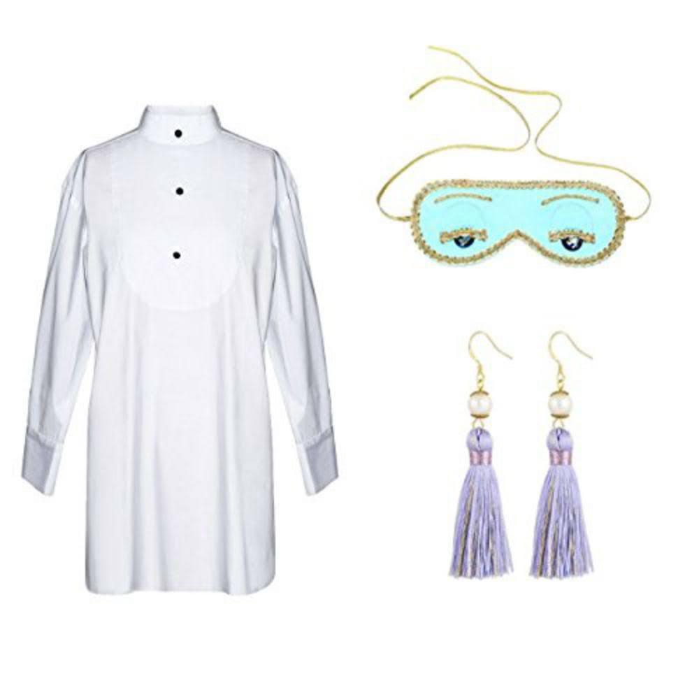 Audrey in a Bag Premium Iconic Holly Complete Sleep Costume Set with Tassel Earrings Inspired by BAT - Utopiat