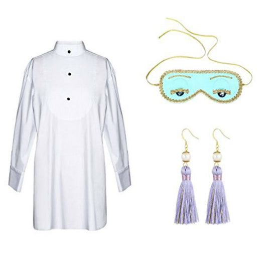 Audrey in a Bag Premium Iconic Holly Complete Sleep Costume Set with Tassel Earrings Inspired by BAT - Utopiat