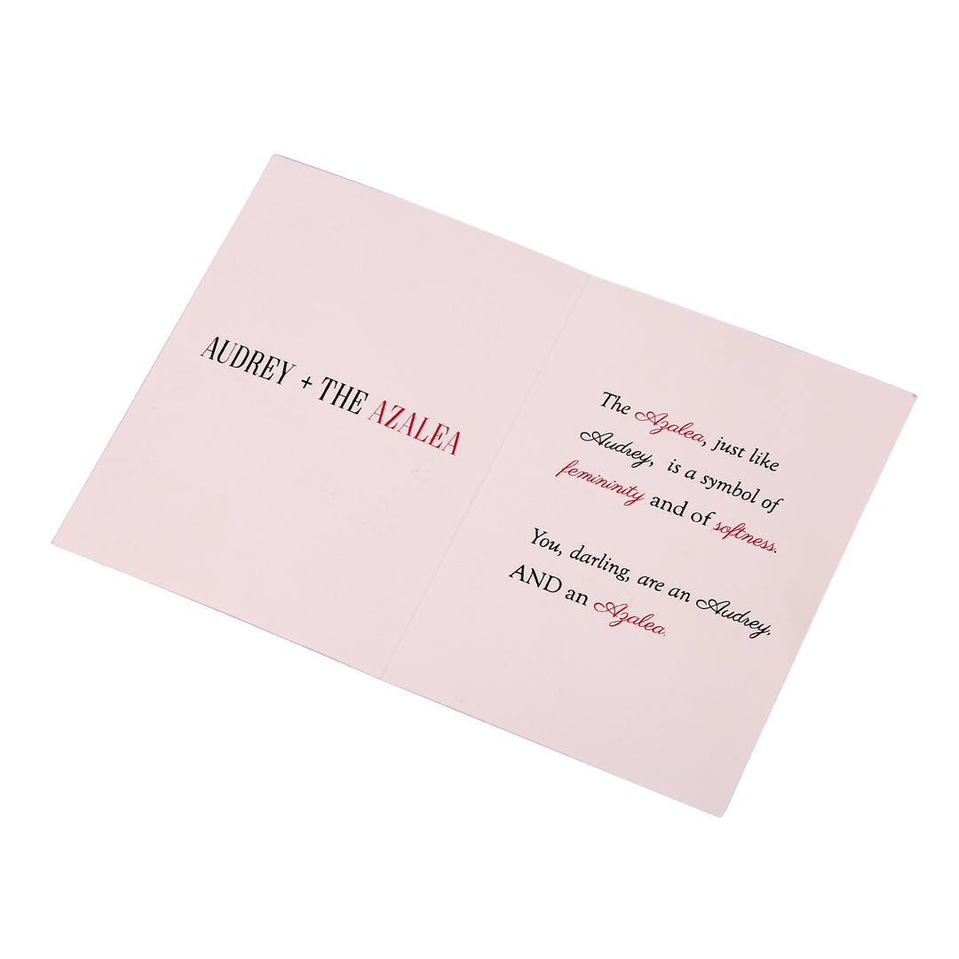Audrey + the Azalea Hand Illustrated Greeting Card - Utopiat