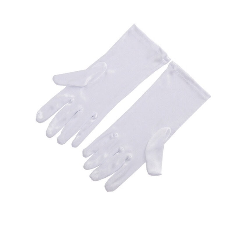 Mini Holly White Satin Gloves Inspired By Breakfast At Tiffany's - Utopiat