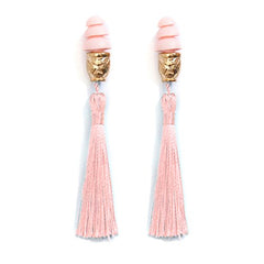 Holly Tassel Ear Plugs In Technicolor Inspired By Breakfast At Tiffany's - Utopiat