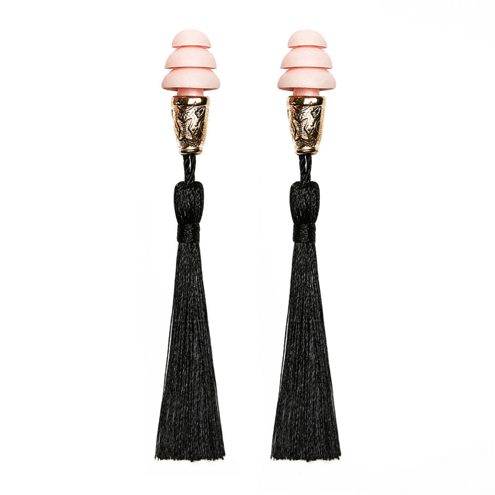 Holly Gift Boxed Tassel Ear Plugs in Midnight Black Inspired By Breakfast At Tiffany’s - Utopiat
