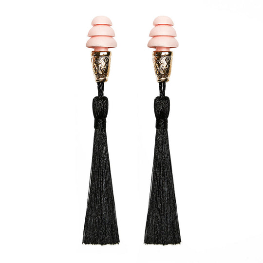Holly Gift Boxed Tassel Ear Plugs in Midnight Black Inspired By Breakfast At Tiffany’s - Utopiat
