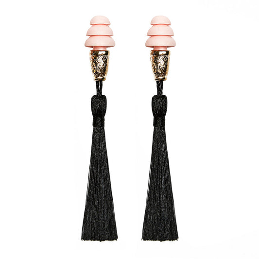 Holly Gift Boxed Tassel Ear Plugs in Midnight Black Inspired By Breakfast At Tiffany’s - Utopiat