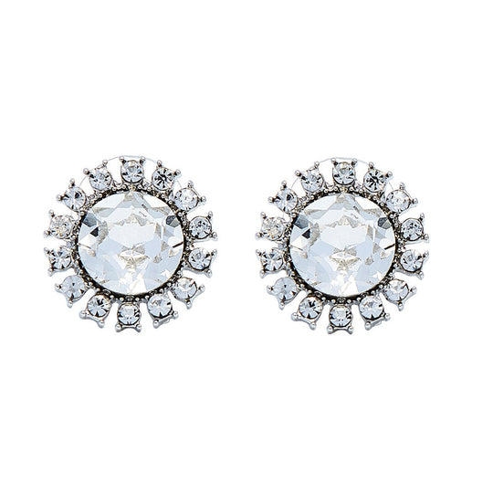 Mini Holly Golightly Faux Diamond Earrings Clip On - Utopiat