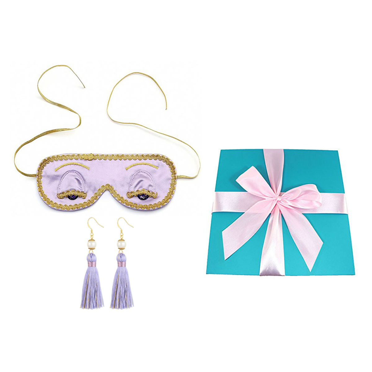 Holly Eye Mask & Earring Set Inspired By Breakfast At Tiffany’s - Utopiat