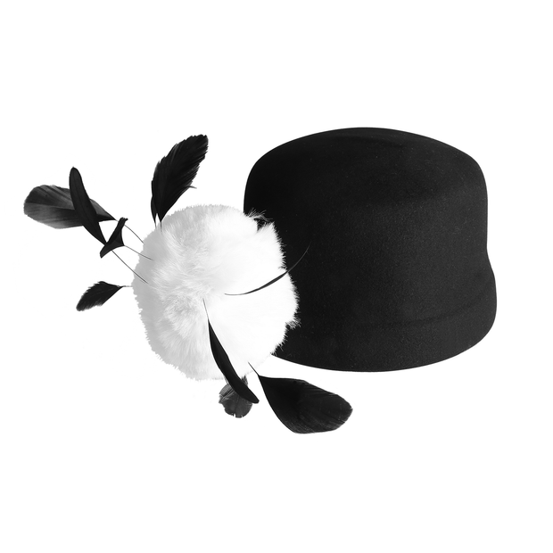 Audrey Hepburn Inspired Feather Hat - Utopiat