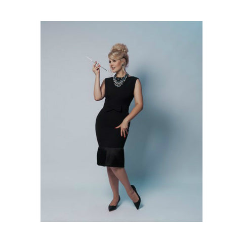 Holly Black Fringe Dress & Oversized Jewelry Set Inspired By Breakfast At Tiffany’s - Utopiat