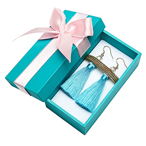Holly Gift Boxed Pearl Tassel Earrings Inspired By Breakfast At Tiffany’s - Utopiat