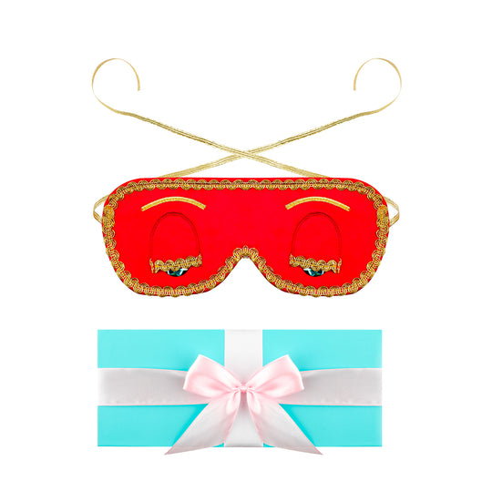 Holly Gift Boxed Sleep Eye Cover in Technicolors Inspired By BAT - Utopiat