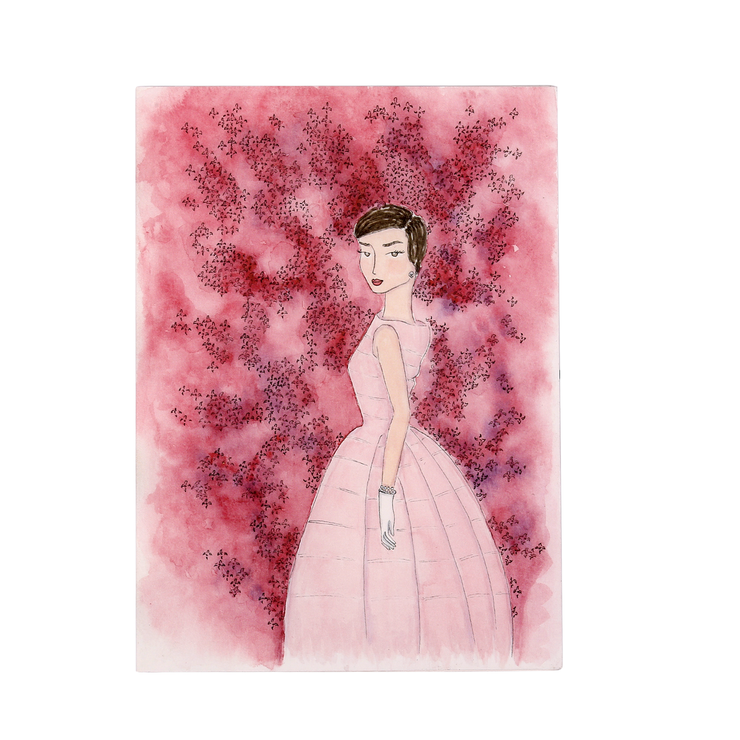 Audrey + the Azalea Hand Illustrated Greeting Card - Utopiat