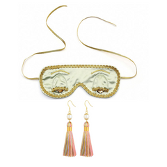 Holly Eye Mask & Earring Set Inspired By Breakfast At Tiffany’s - Utopiat