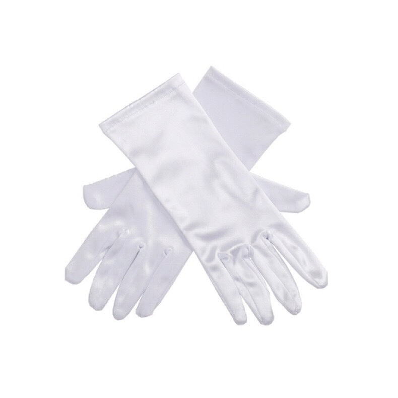 Mini Holly White Satin Gloves Inspired By Breakfast At Tiffany's - Utopiat