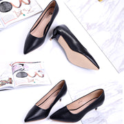 Holly Vegan Black Leather Pumps Inspired By Breakfast At Tiffany's - Utopiat