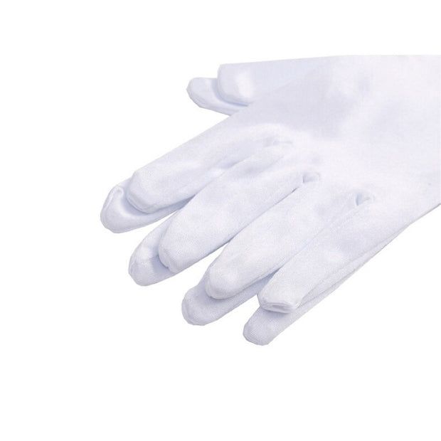 Mini Holly White Satin Gloves Inspired By Breakfast At Tiffany's - Utopiat