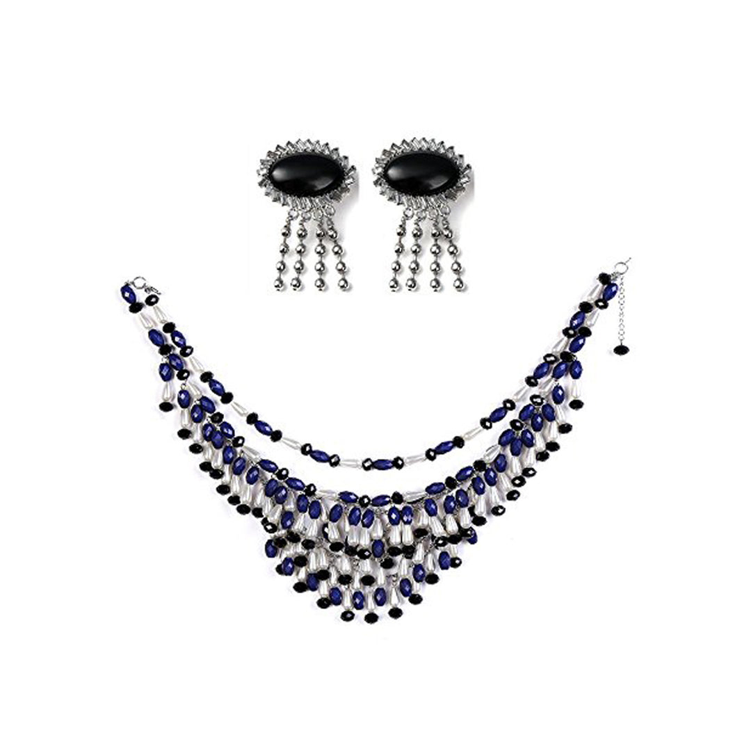 Holly Fringe Oversized Costume Jewelry Set Inspired By Breakfast At Tiffany’s - Utopiat