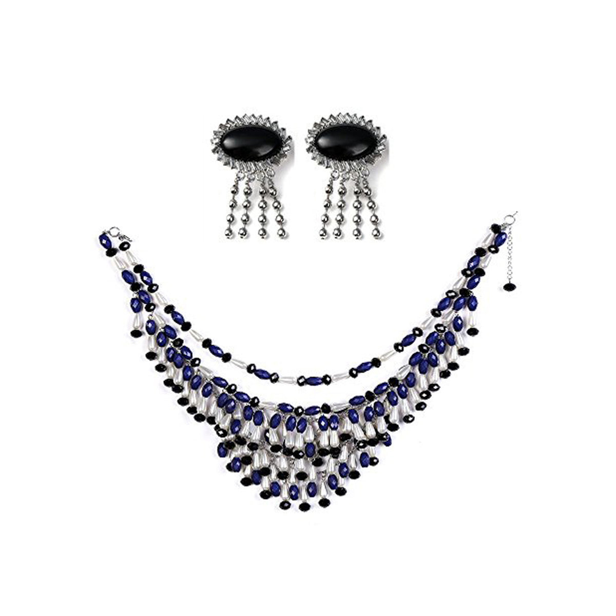 Holly Fringe Oversized Costume Jewelry Set Inspired By Breakfast At Tiffany’s - Utopiat