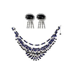 Holly Fringe Oversized Costume Jewelry Set Inspired By Breakfast At Tiffany’s - Utopiat