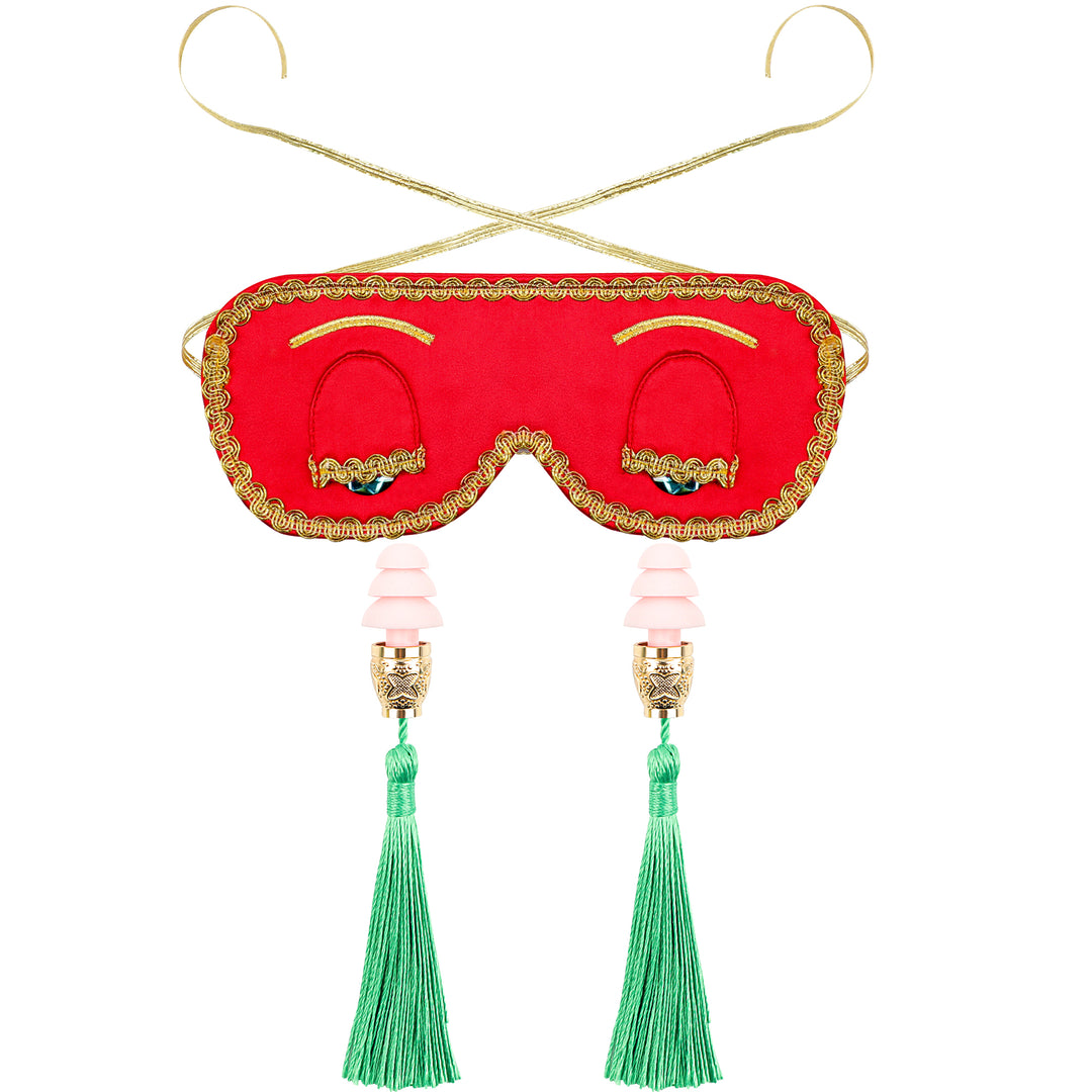Audrey Hepburn Breakfast at Tiffany’s Inspired Eye Mask and Earplugs Set Christmas Edition - Utopiat
