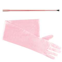 Vixen Accessory Bundle Set Telescopic Cigarette Holder + Long Satin Gloves Audrey Hepburn Inspired - Utopiat