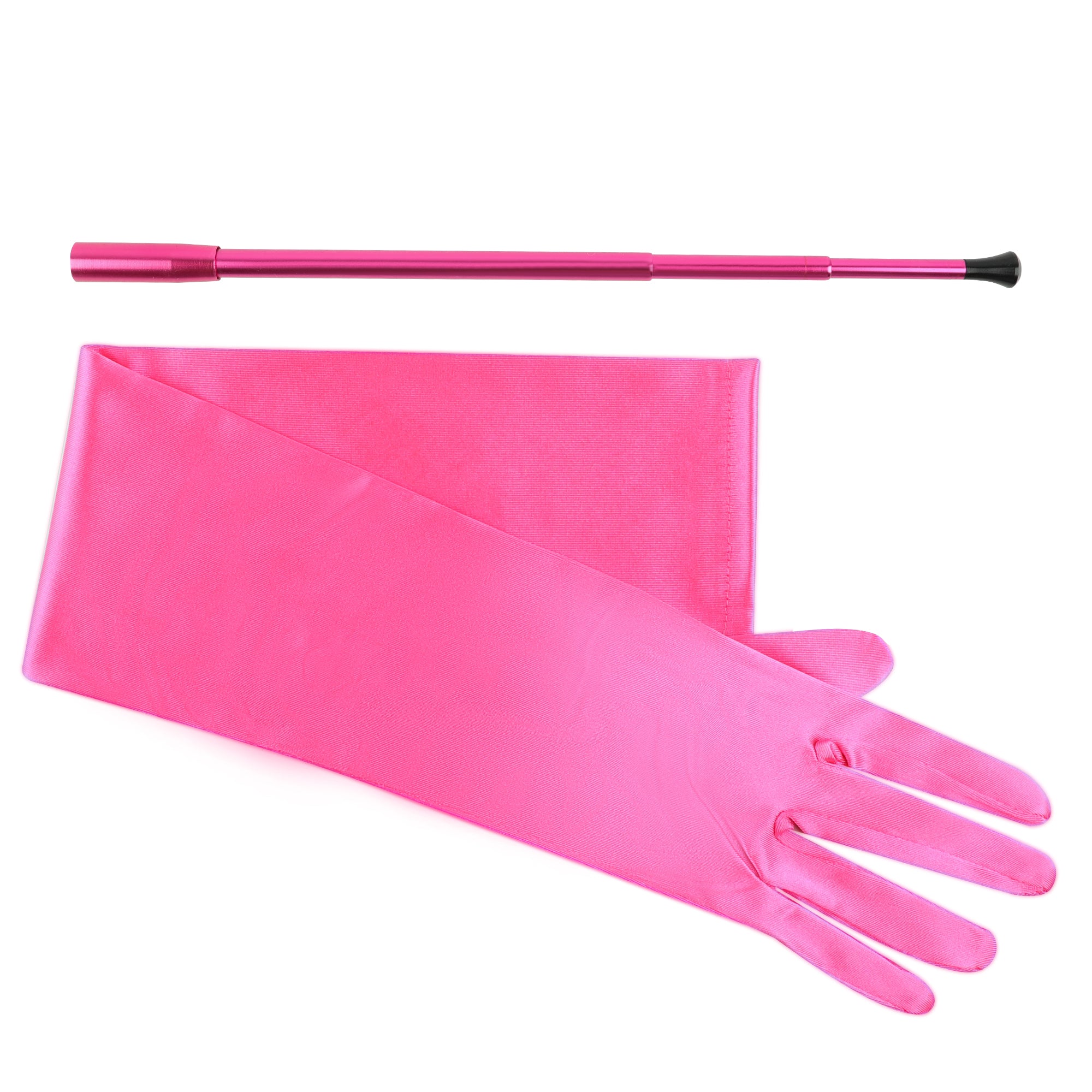 Vixen Accessory Bundle Set Telescopic Cigarette Holder + Long Satin Gloves Audrey Hepburn Inspired - Utopiat