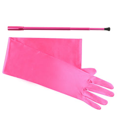 Vixen Accessory Bundle Set Telescopic Cigarette Holder + Long Satin Gloves Audrey Hepburn Inspired - Utopiat