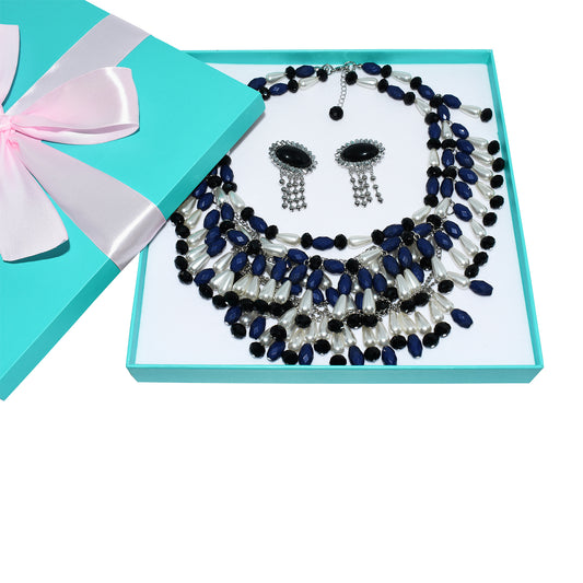 Holly Gift Boxed Fringe Oversized Costume Jewelry Set Inspired By Breakfast At Tiffany’s - Utopiat