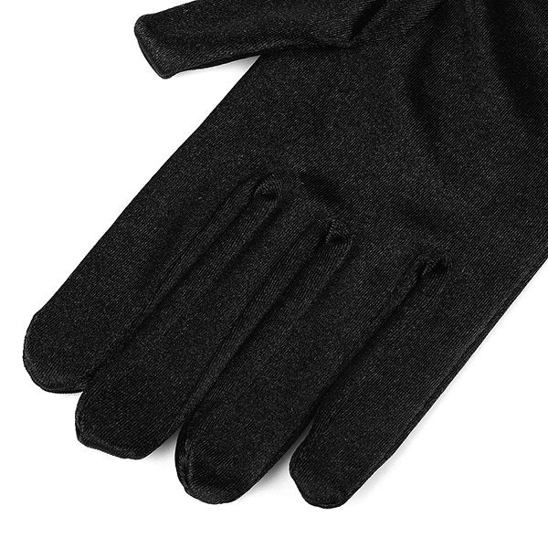 Holly Premium Black Satin Gloves Inspired By Breakfast At Tiffany's - Utopiat
