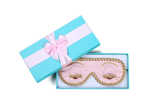 Holly Gift Boxed Sleep Eye Cover in Technicolors Inspired By Breakfast at Tiffany's - Utopiat