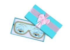 Holly Sleep Mask in Tiffany Turquoise Inspired By Breakfast At Tiffany’s - Utopiat