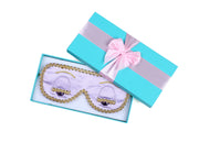 Holly Gift Boxed Sleep Eye Cover in Technicolors Inspired By Breakfast at Tiffany's - Utopiat