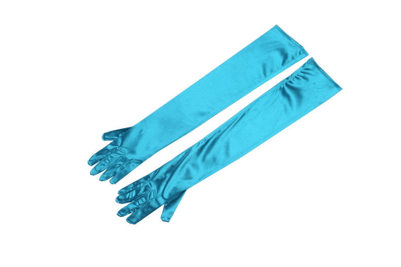 Premium Long Gloves In Colorful Satin Inspired By Audrey Hepburn - Utopiat