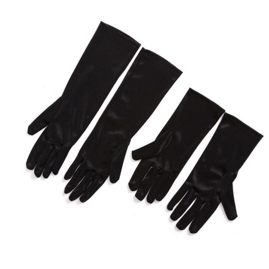 Mini Holly Black Satin Gloves Inspired By Breakfast At Tiffany's - Utopiat