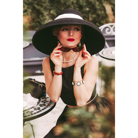 Oversized online wool hat